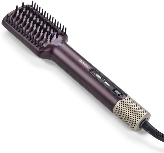 BaByliss Air Power Smooth Föhnborstel AS6400E - Wet & Dry styling – Auto-Flow technologie – Keramische Stijlborstel met Ionische Pluiscontrole - Ultra-Care hittebescherming en Coolshot – 4 temperaturen en 3 snelheden