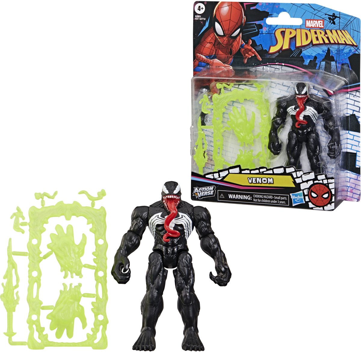Hasbro Marvel spider-man actionverse venom - actiefiguur