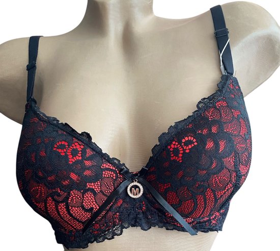 DotVol Dames Beha Zonder Bandjes Rugvrij Push Up Borstbeha met Gevormde Cups voor Avondjurken, Baljurken, Bruidsjurken, zwart, 100D