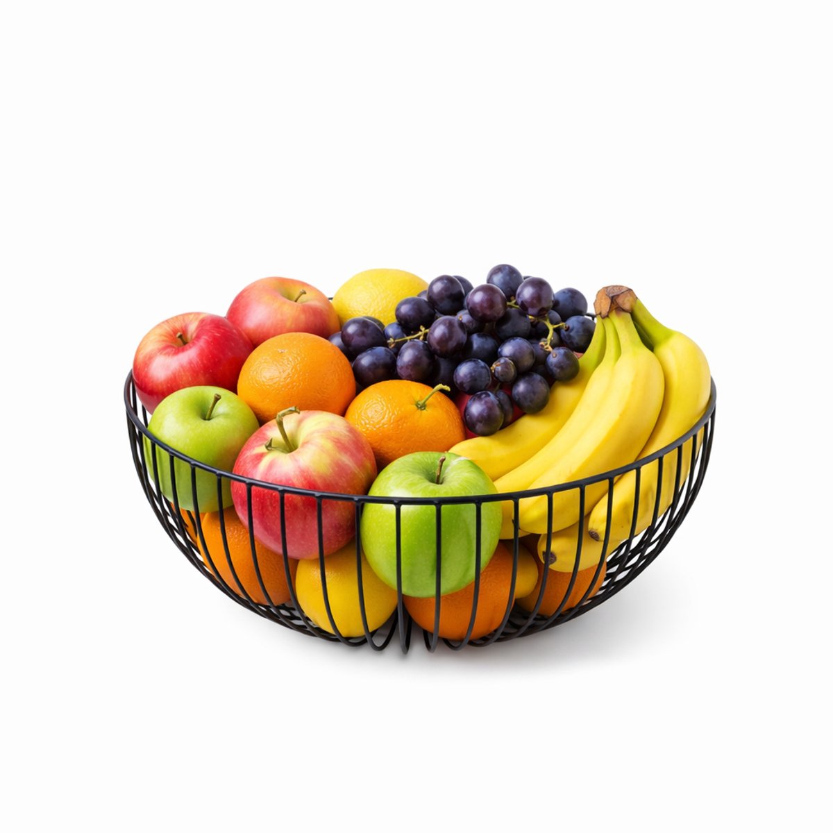 Point-Virgule - Wire - Fruitschaal - Fruitmand - Metaal - zwart ø 30cm H 13cm