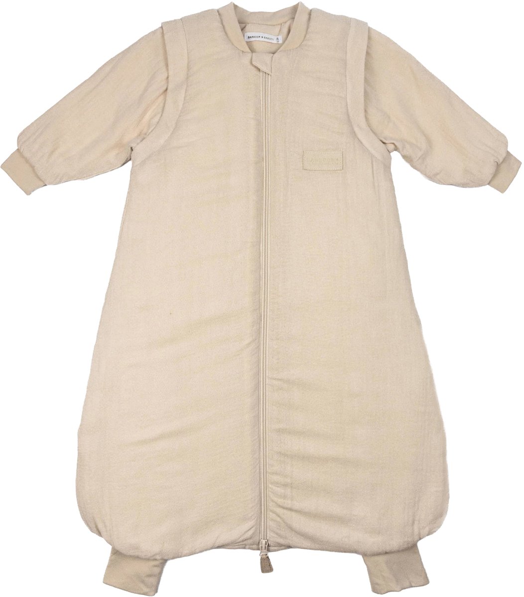 Bamboom Winterslaapzak Mini met armen en voeten – Mousseline Sand – 6–18M