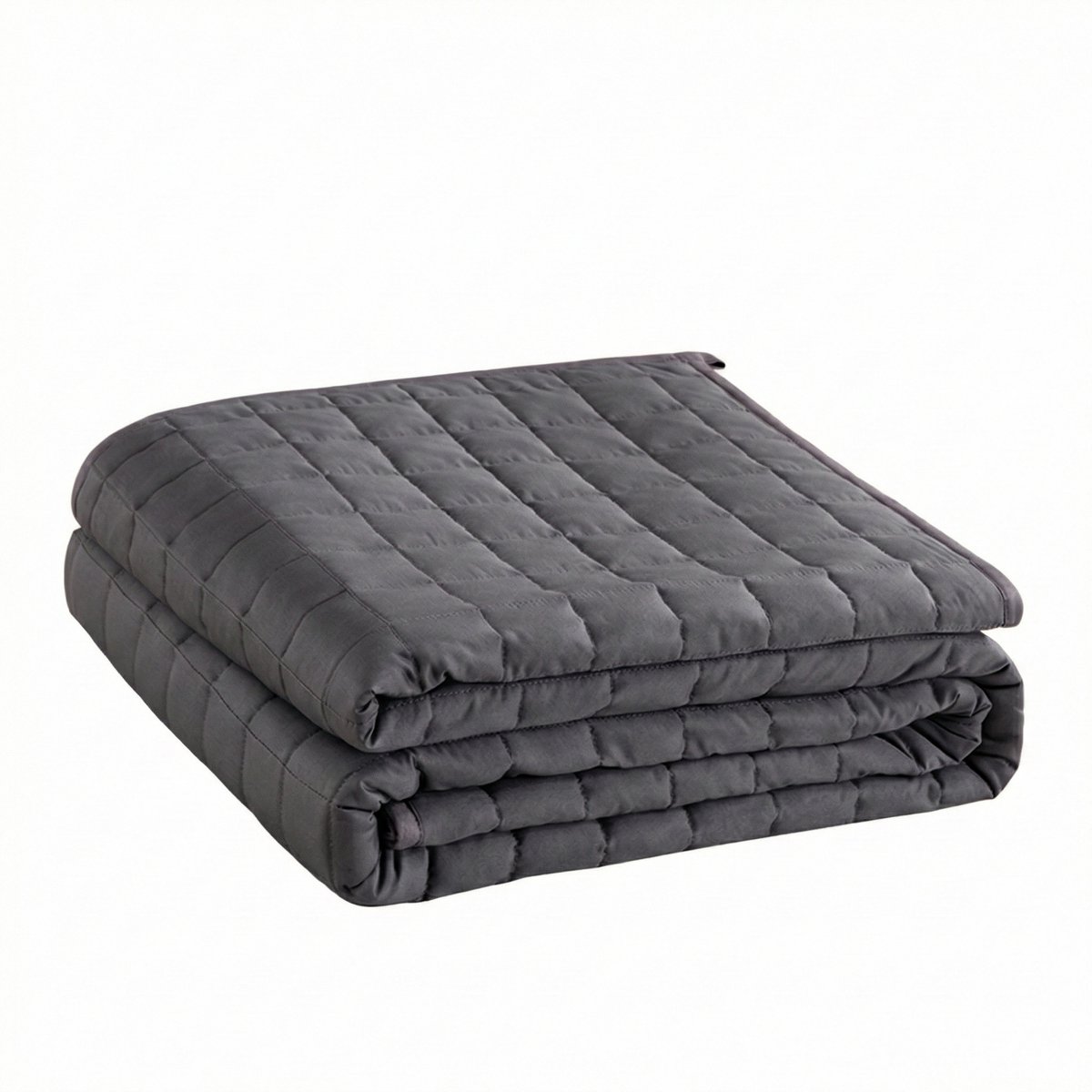 Vonia Verzwaringsdeken 7 kg - Verzwaarde Deken - Weighted Blanket - 150 x 200 cm – Katoen - Grijs