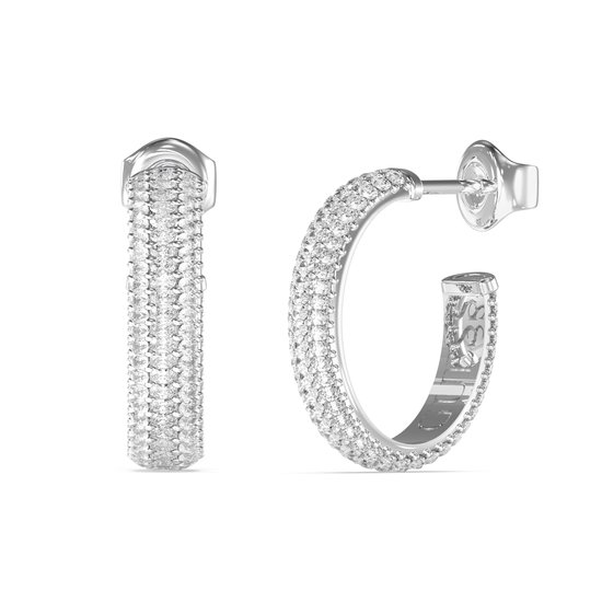 Guess Dames oorstekers verzilverd - UBE28073, 16 Count (Pack of 5927), Zilver Guess Dames oorstekers verzilverd - UBE28073, 16 Count (Pack of 5927), Zilver