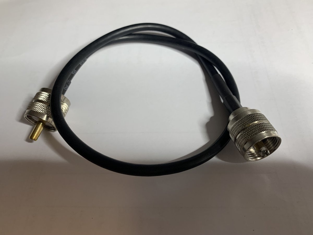 CRT PL-PL aansluitkabel 50cm voor accessoires zend-ontvang apparatuur