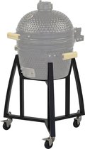 KitchenBrothers Kamado BBQ Onderstel - Voor 41⌀ cm - Geschikt voor 16 inch KitchenBrothers Kamado - 102 cm Hoogte - Met Wielen en Rem - Zwart