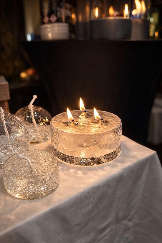 Leeff Olielamp Oscar L - Tafellampen - Transparant - 15,5 x 7 CM - Glas van Leeff — afbeelding 4