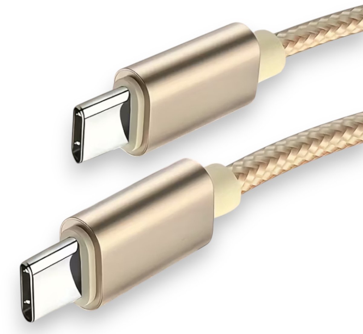 Universele Oplaadkabel - Goud - Fast Charging - 1 Meter Lengte - USB C - USB C - Oplaadkabel - Lightning - iPhone Kabel - Samsung - Snelle Oplaad kabel - usb c naar usb c - Multifunctioneel