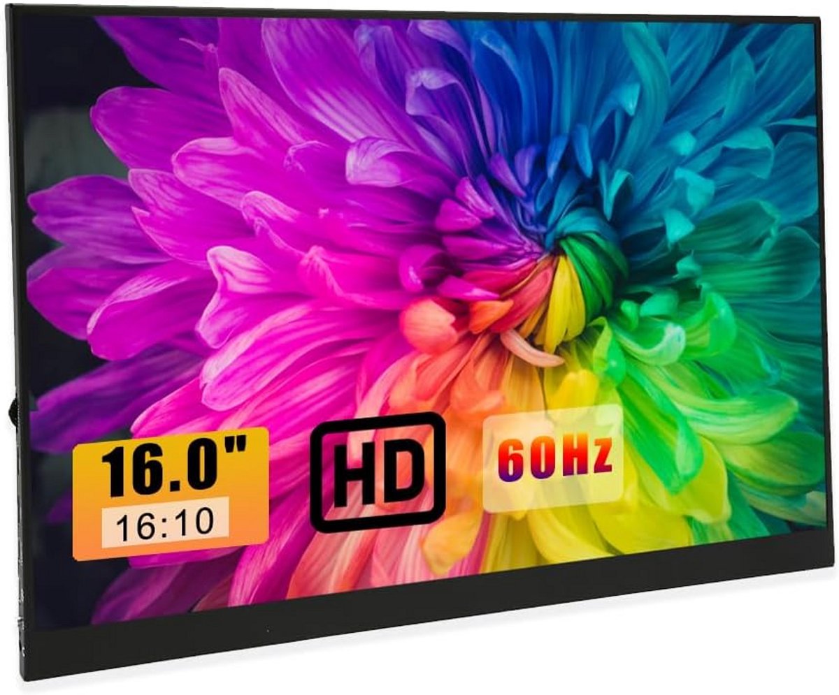 16 Inch Draagbare Touchscreen Monitor 1920x1200 HD 60Hz - HDMI & Type-C voor PC, Laptop, Smartphone, Switch
