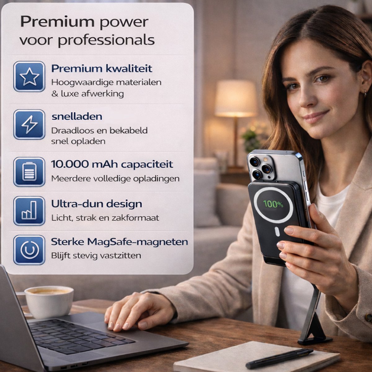 Phonergy iBuilt - Powerbank - Powerbank 10000 mAh - afbeelding 2