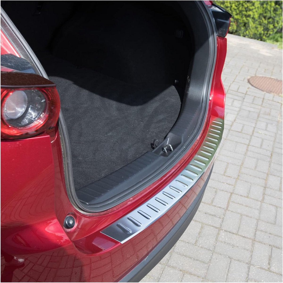 Achterbumperprotector RVS met Randafwerking en 3D Pasvorm