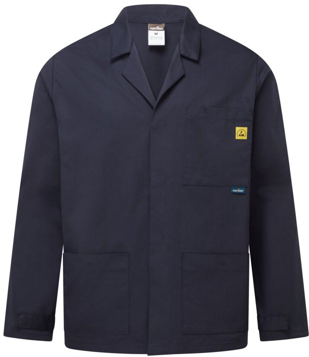 Portwest Anti-statisch ESD labjas AS18 - Marine - 4XL