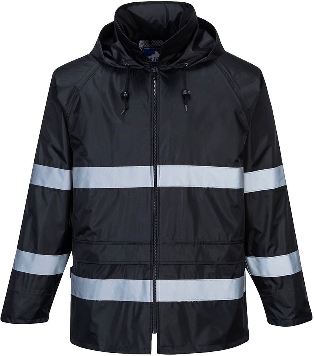 Portwest Klassiek Iona Regenjack F440 - Zwart - 4XL