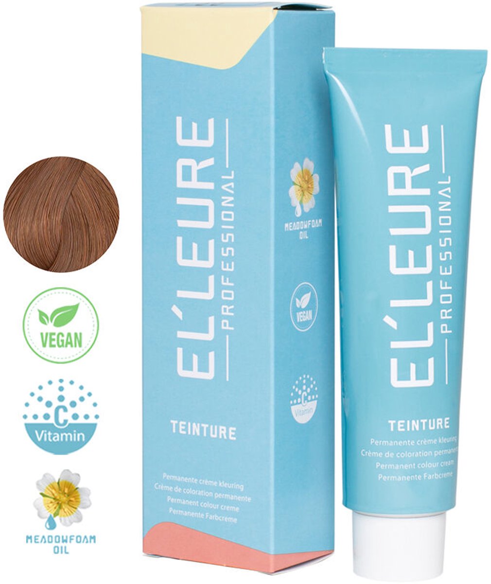 Elleure Haarverf - Teinture 8.45 licht kopermahonieblond - 100 ml