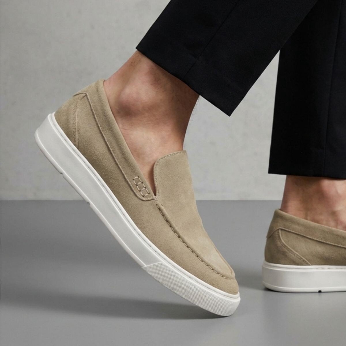 Vertice Loafer beige Suède - Maat 46