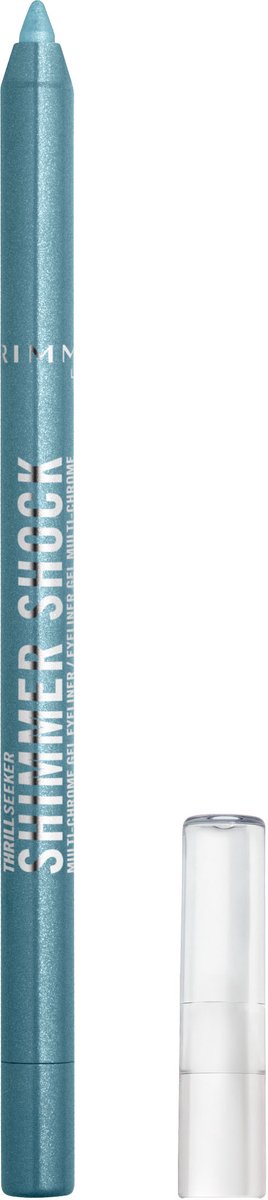 Rimmel Thrill Seeker Multi-Chrome Gel Eyeliner, 005 Electric Breeze, Eyeliner, Multichrome waterproof gel-eyeliner, Eyeliner potlood, Glans die van kleur verandert, Eenvoudig aan te brengen, Vlekt niet, 1,2 g