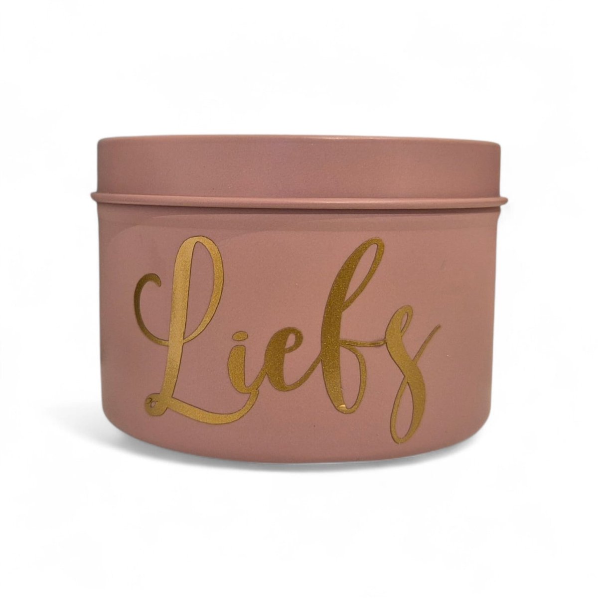 Troubadot | geurkaarsje ‘Liefs’ | roze | Liefs | goud | cadeau | kaarsje