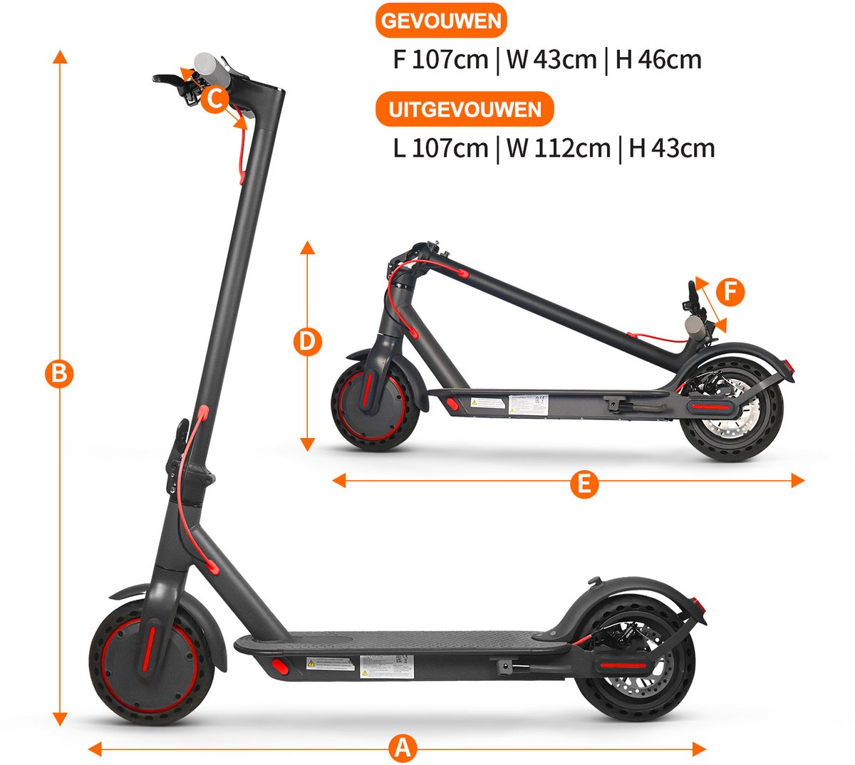 AOVOPRO TUYA Elektrische Step voor Volwassenen – 250W Motor – tot 25 km/u – 36V 10.4AH – 25 km Actieradius – Opvouwbaar – met TUYA App – foto 8
