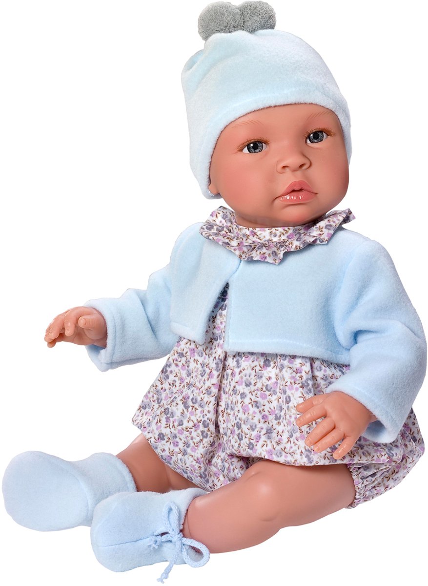 ASI DREAMS Pop - Leo 36 Cm - Bloemenkleding - Blauw