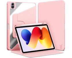 Hoes geschikt voor Xiaomi Redmi Pad 2 Pro 12.1 inch – 360° draaibaar – Met pencil houder – Roze