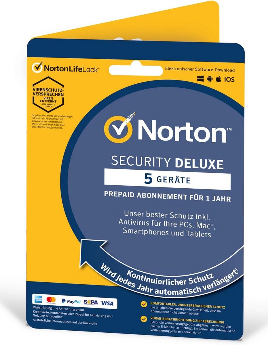Antivirus en Beveiligingssoftware voor 5 Apparaten - 1 Jaar Licentie