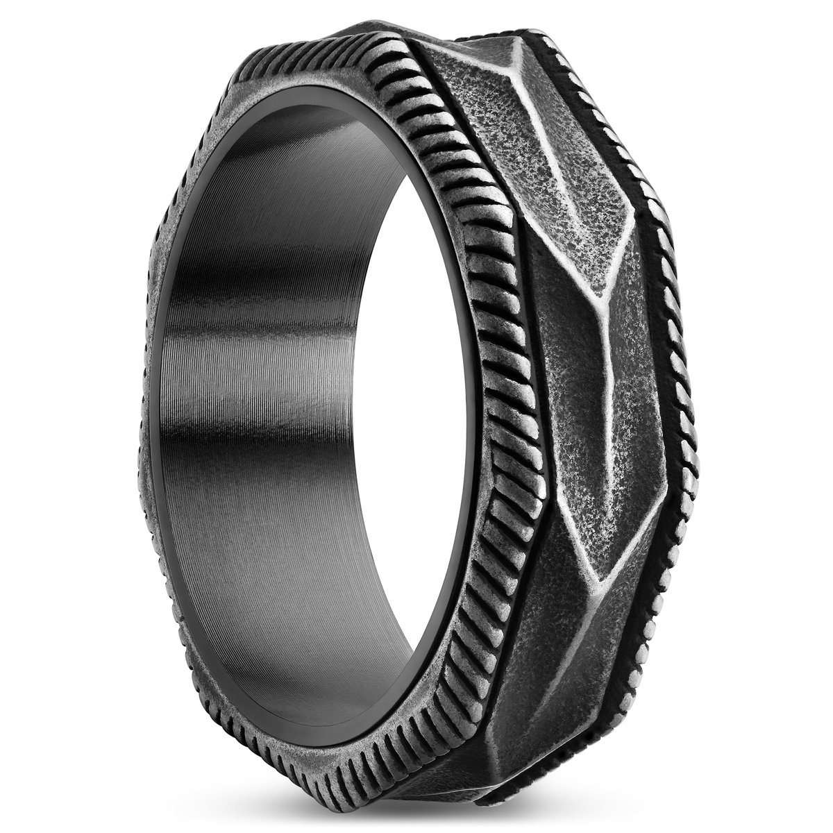 Pearce Punctum Vintage en Zwarte Ring