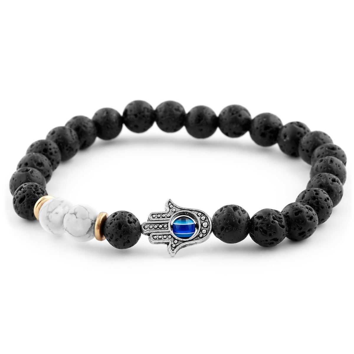 Witte Lava Armband