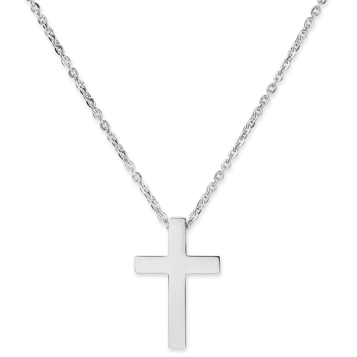 Klassieke Stalen Kruisketting