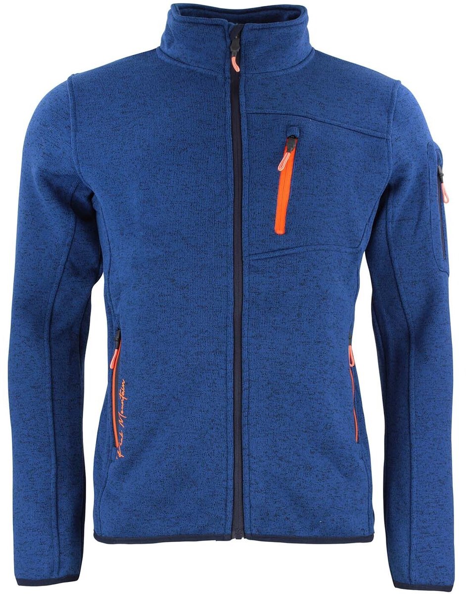 Fleece met rits Peak Mountain Cemaillon Blauw