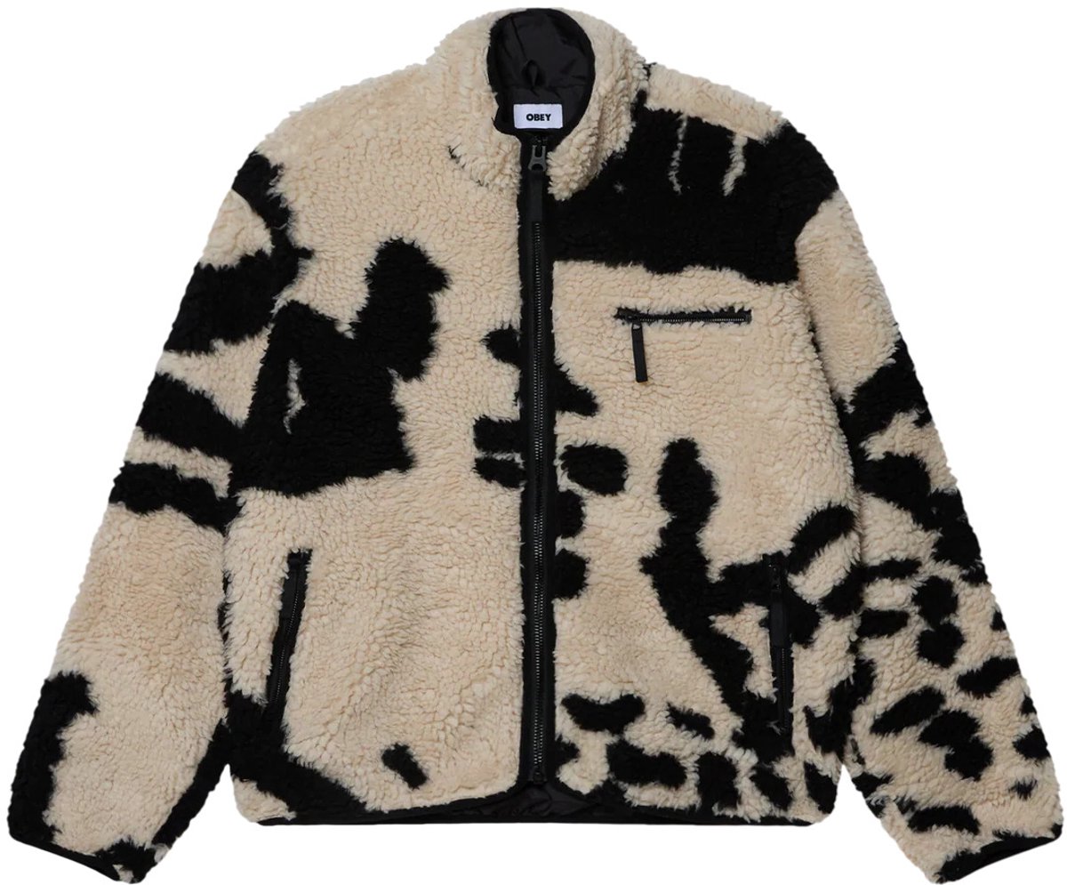 Damesfleece Obey Shaggy Sherpa Multicolor