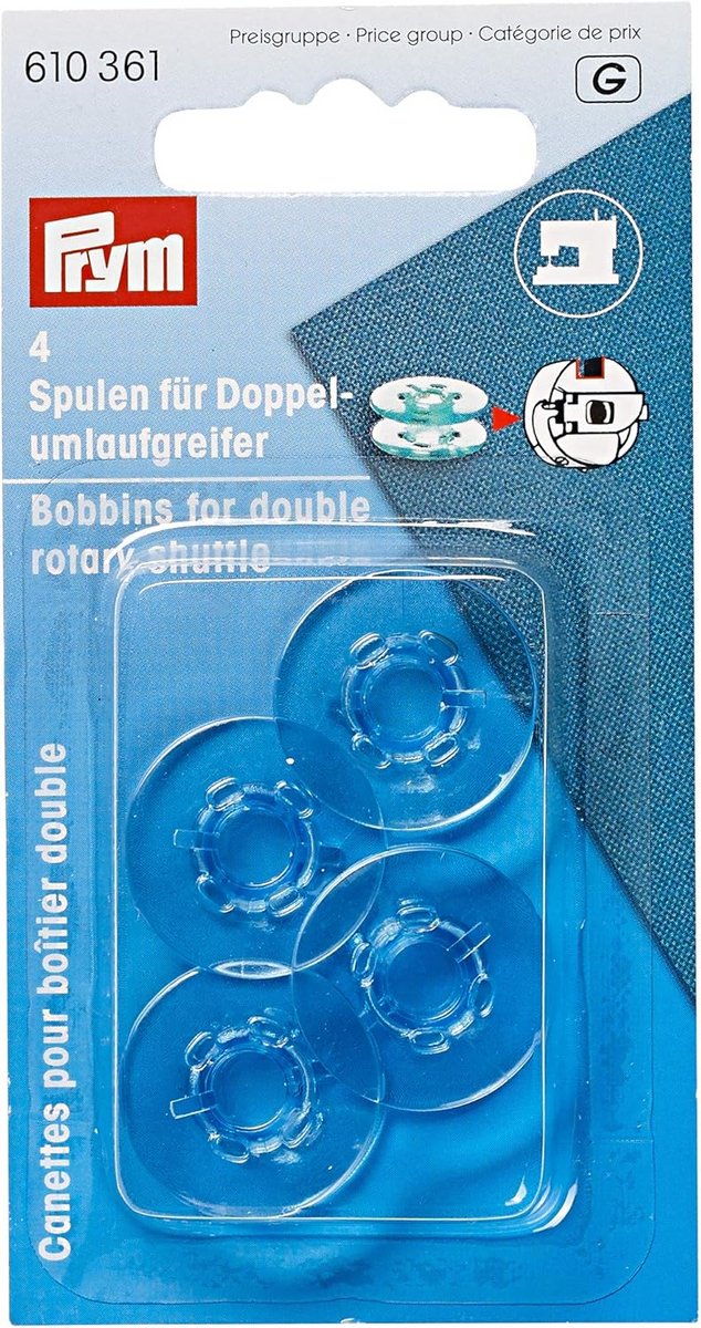 Spoelen voor Naaimachine 21,9 mm - Set van 1 Kunststof Spoel