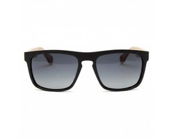 Wooda® Zonnebril Wayfarer – Zwart – Gepolariseerd – Wooda Valldemosa Black Gris Dégradé