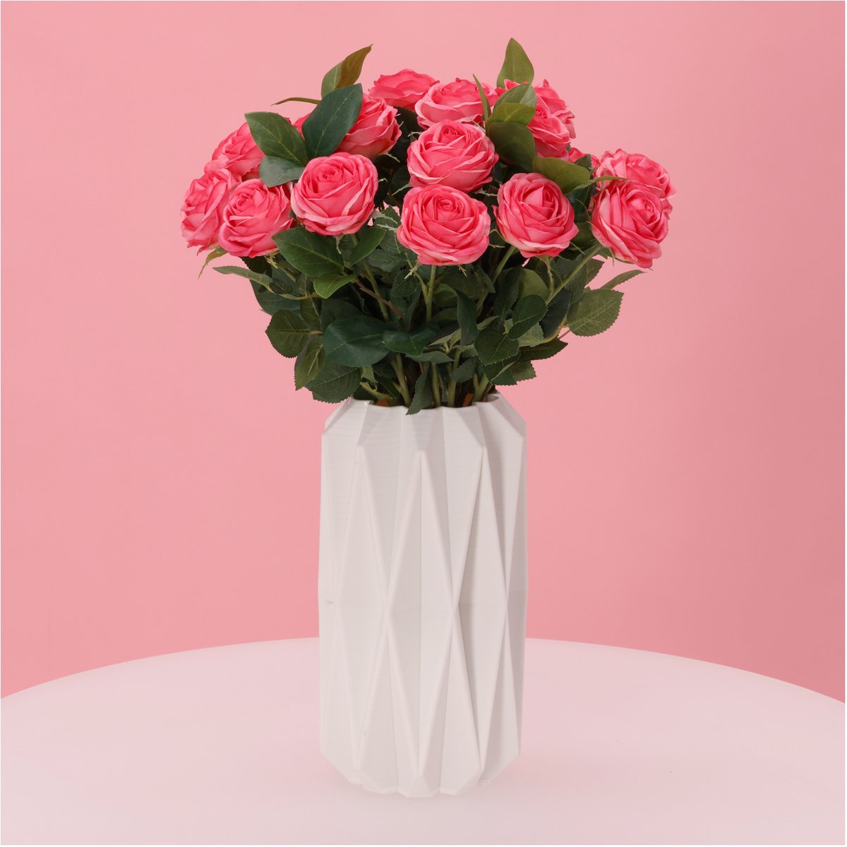 maxifleur Kunstplanten Handgebonden Kunstboeket Vela Modena 45 cm roze
