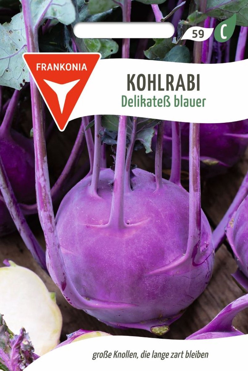 Koolrabi, een delicatesse, blauw - groentezaden Koolrabizaden Zaden