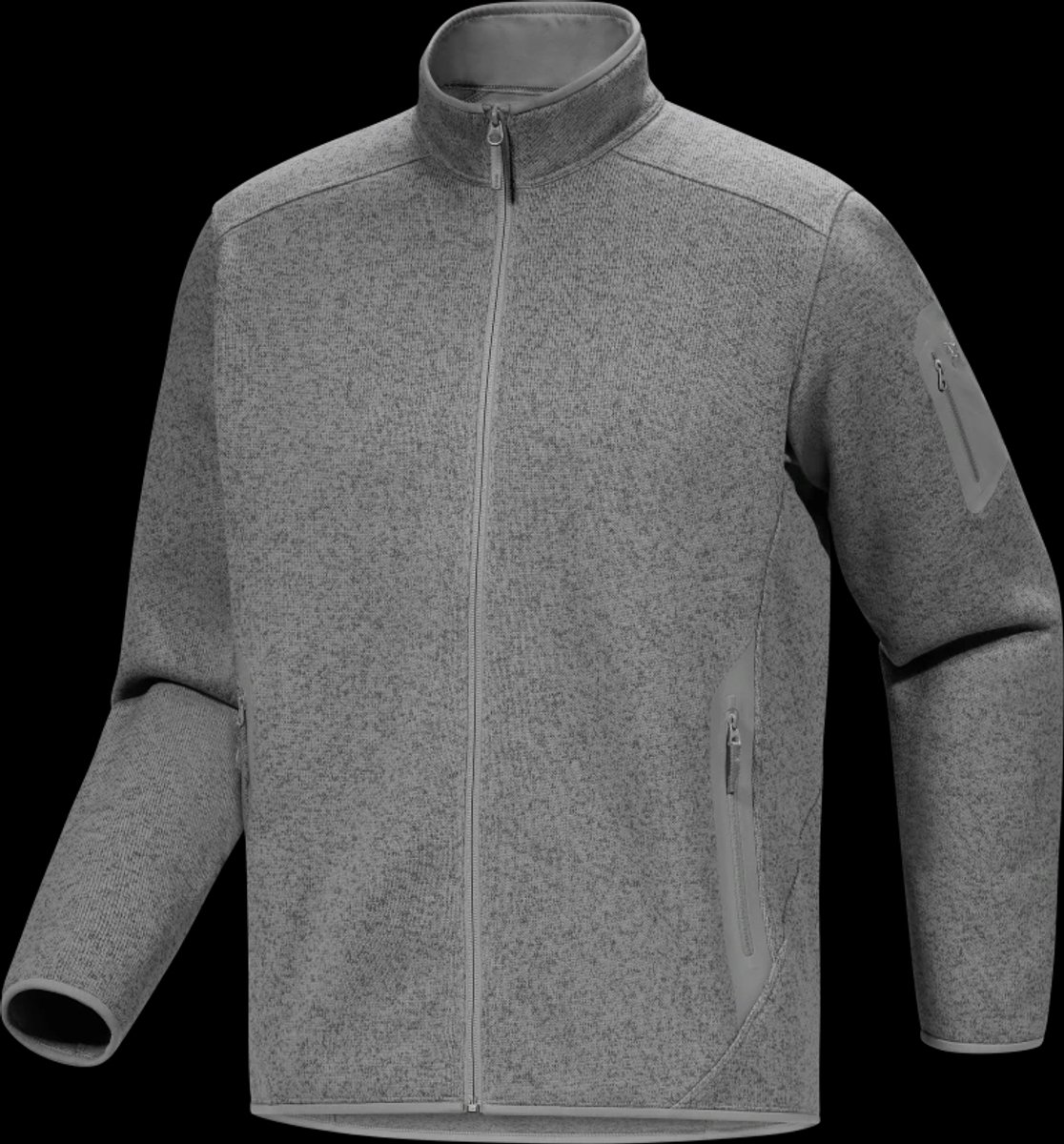 Covert Cardigan Fleece Heren Cloud Heather/Void Grijs