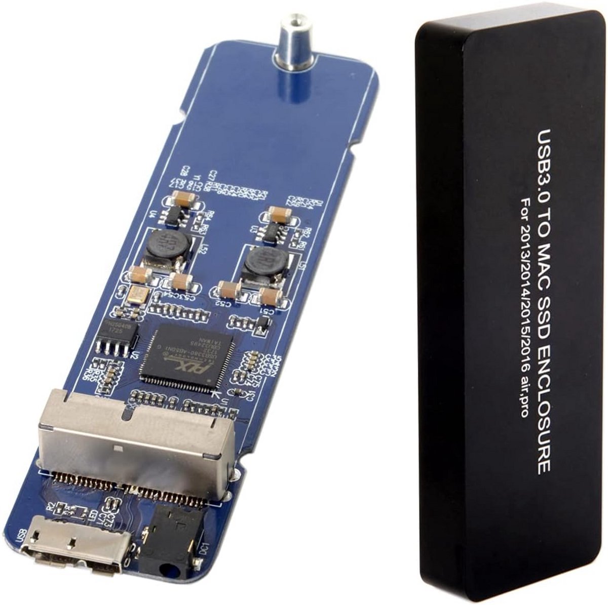 Externe SSD Behuizing USB-C naar 16+12 Pin voor MacBook Air Pro Modellen
