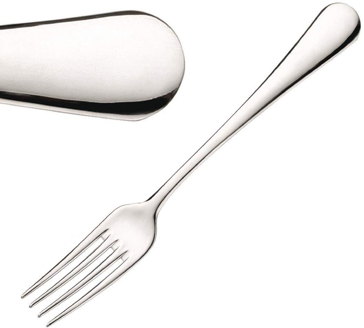 RVS Dessertvorken Set van 6 Stuks Zilver