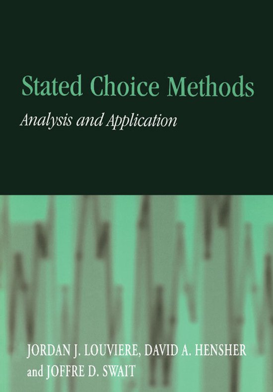 Stated Choice Methods - cover