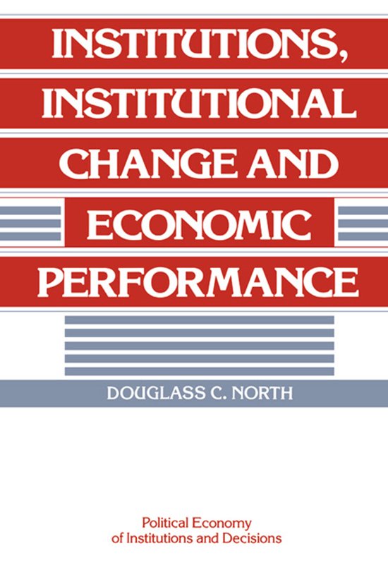 Institutions, Institutional Change and Economic Performance - cover