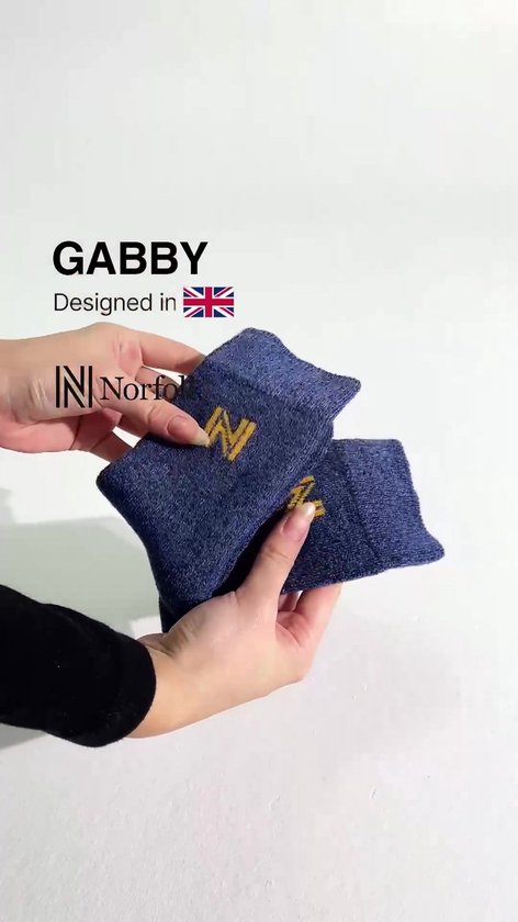 Norfolk - Merino wol en Bamboe Wintersokken - Thermische Zacht en Warme Outdoorsokken - Naadloos Wandelsokken - Thermosokken - Sokken Heren - Merino Wol Sokken - Donker Zwart - Maat 43-46 - Gabby