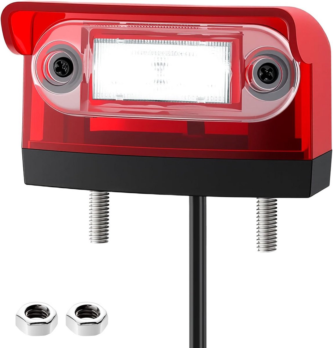 Universele LED Kentekenverlichting met Rode Indicator E-keurmerk