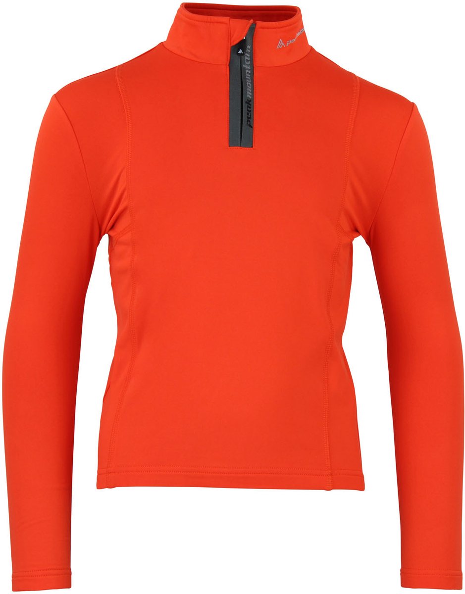 T-shirt 1e huid met rits voor kinderen Peak Mountain Ecanevi Oranje