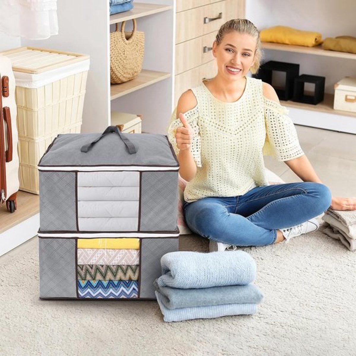 Candala Opbergzakken Set van 2 Organizer, Vacuum, Herbruikbaar