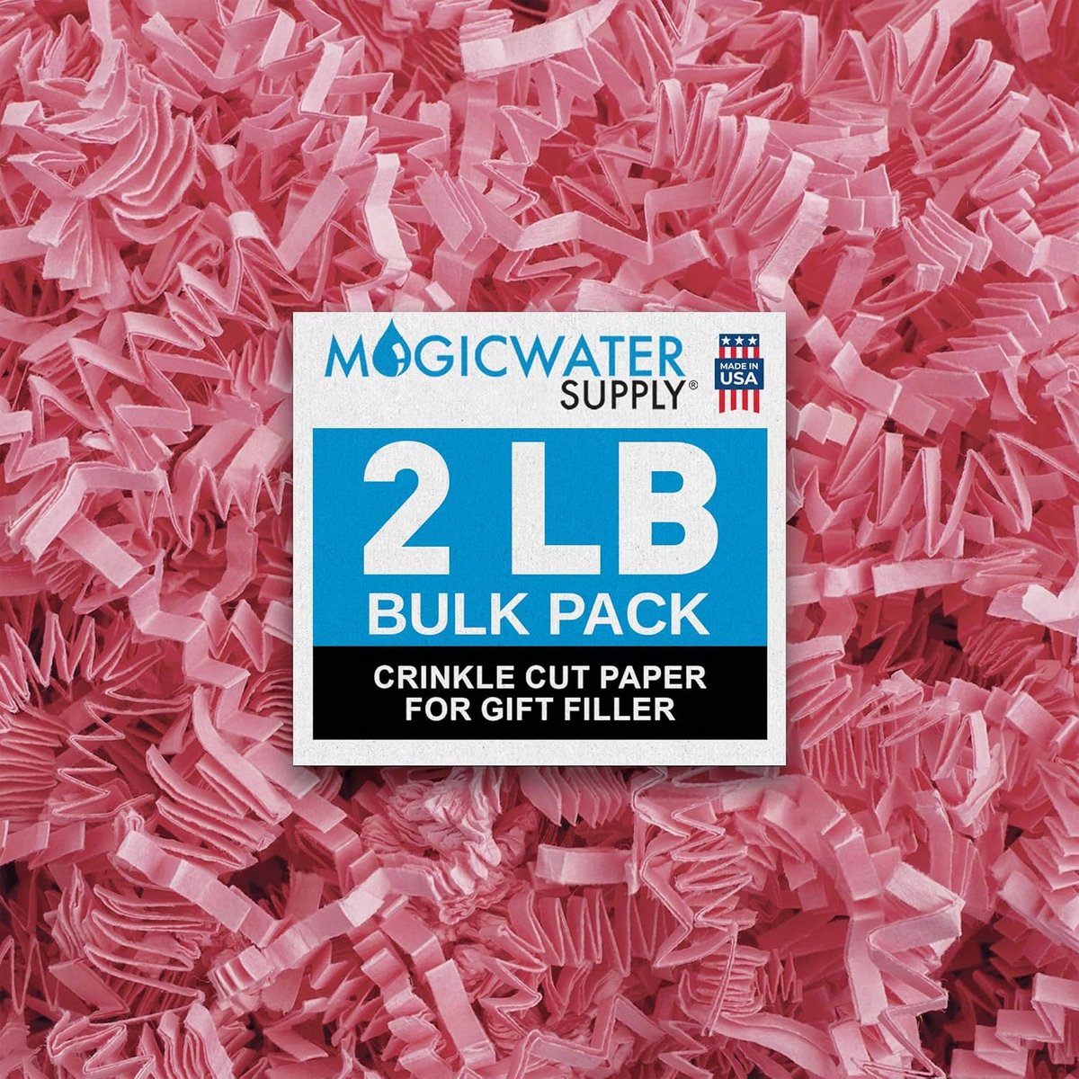 Lichtroze Crinkle Cut Opvulsel van Papier voor Cadeauverpakking en Mandvulling (ca. 900g)