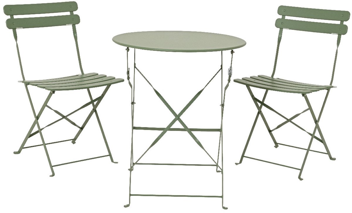 Kaemingk | Set Helsingborg Staal Outdoor | Groen | Ø 60 x 71 cm