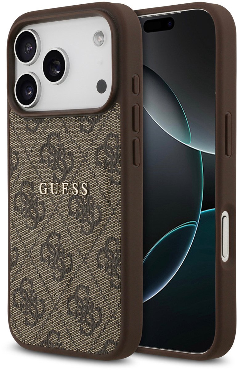 Guess Back cover voor Apple iPhone 17 Pro in de kleur Bruin