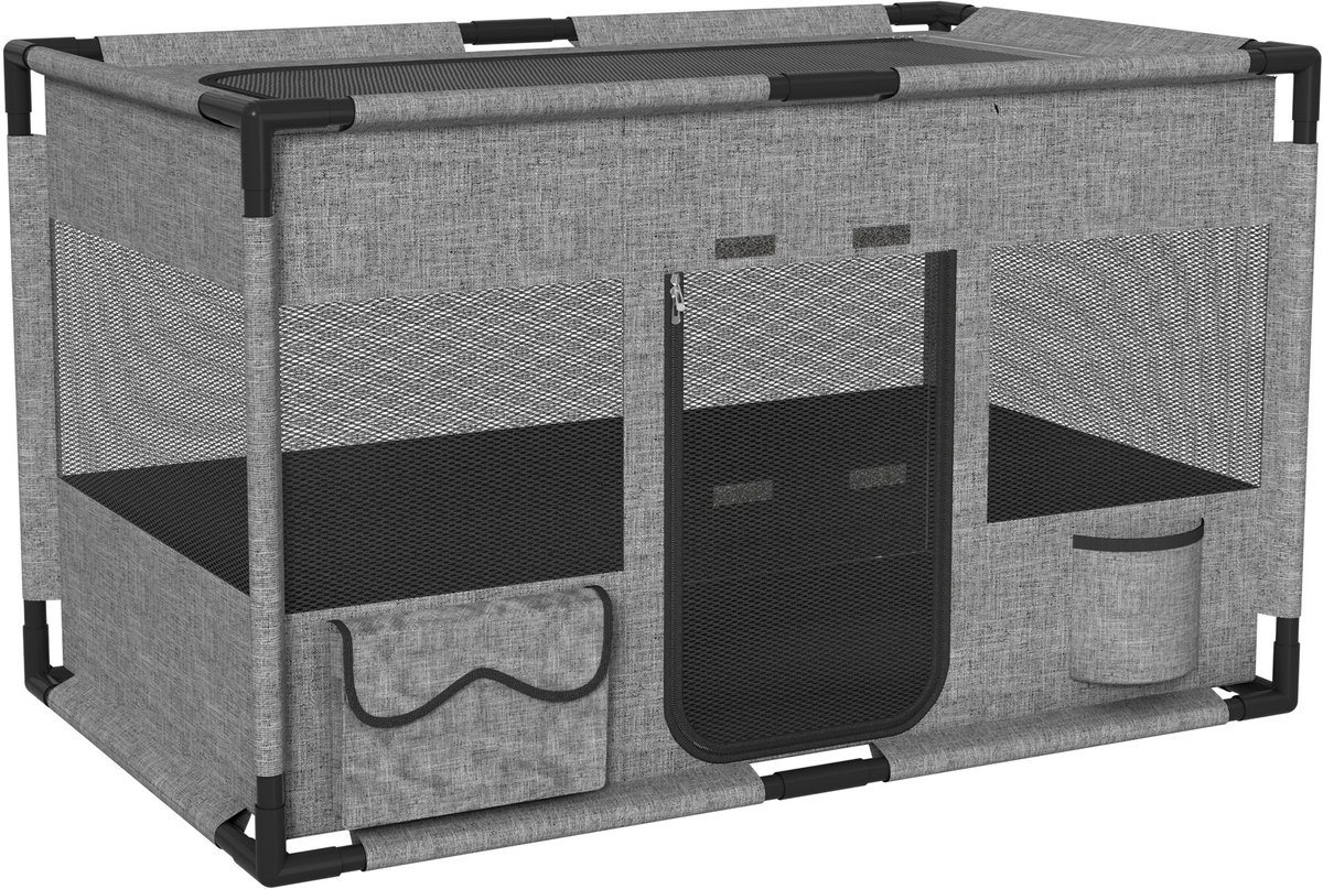 Froadp Vierkant Box Huisdieren Speeltent Honden Katten Box Buitenverblijf Dierenbox Größe L