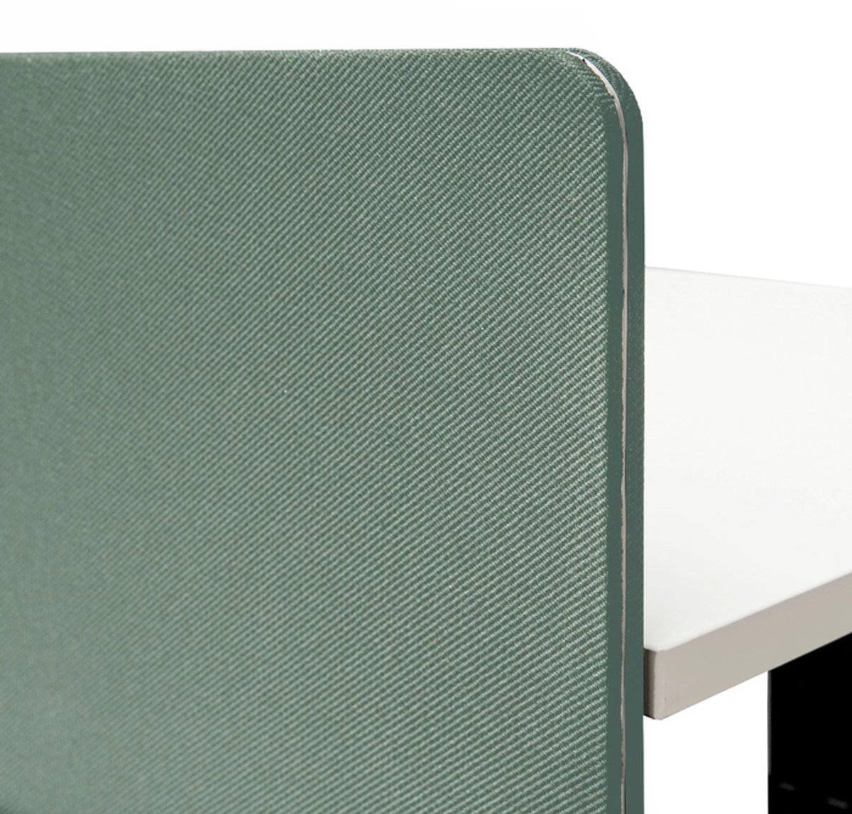 IVOL Akoestische Scheidingswand Duo Bureau - 140x80 cm - Groen - Bureau - Tussenwand - Scheidingspaneel Bureau
