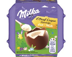 Milka Lepeleitjes Melk - 1 x 4 Paaseieren - 136 gram - Pasen - Paasdecoratie - Chocolade - Paaseitjes