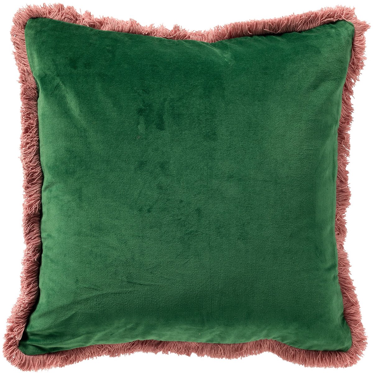 Hoii SEBASTIAAN | sierkussen 45x45 cm | Grass Green | groen en oranje | Hoii Grasgroen