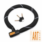 VINZ Veymont ART 2 Fietsslot - Kettingslot ART 2 Slot Elektrische Fiets, Ebike & Fatbike - 3 sleutels - 90cm